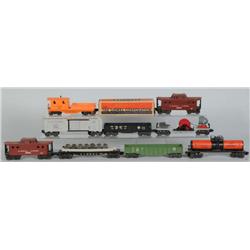 Lot of 9: Lionel O-Gauge Cars.