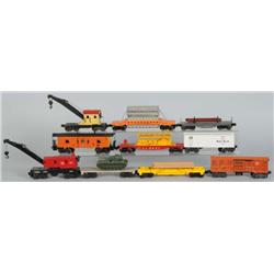 Lot of 10: Lionel O-Gauge Freight Cars.