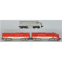 Lot of 3: Lionel O-Gauge Diesel Units.