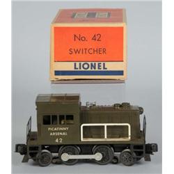 Lionel No. 42 Picatinny Arsenal Motorized Unit OB