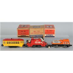 Lot of 3: Lionel O-Gauge Motorized Units in OB
