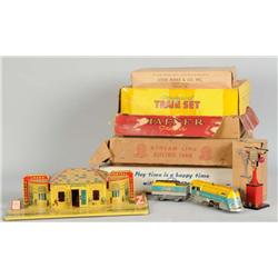 Lot of 9: Marx & Haffner Train and Accessories