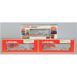 Lot of 3: Lionel O-Gauge Santa Fe Train Cars in OB