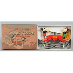 Pride Lines Mickey & Minnie Mouse Hand Car in OB