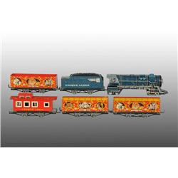 Lot of 3: Unique Lines Circus Boxcars & Caboose.