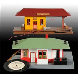Lot of 2: American Flyer S-Gauge Train Stations.