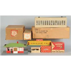 Lot of 6: American Flyer S-Gauge Accessories.