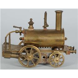 Brass Livesteam Dribbler Locomotive.