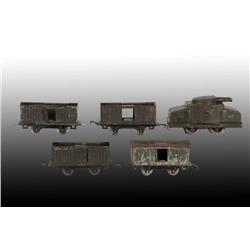 Lot of 5: Lionel No. 203 Armored Loco Freight Set.