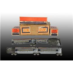 Lionel No. 616E Streamline Passenger Set.