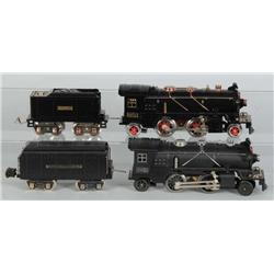 Lot of 2: Lionel Steam Locomotives & Tenders.