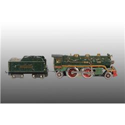 Lionel No. 390E Green Engine & Tender.