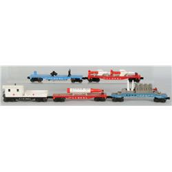 Lot of 9: Lionel O-Gauge Freight Cars.