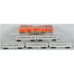 Lot of 5: Lionel O-Gauge O-27 Passenger Cars OB