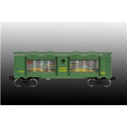 Lionel No. 3435 O-Gauge Traveling Aquarium Car.