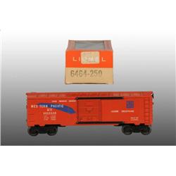 Lionel No. 6464-250 Western Pacific Boxcar OB