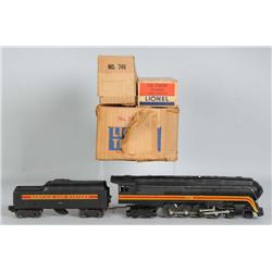 Lionel No.746 O-Gauge Steam Locomotive & Tender OB