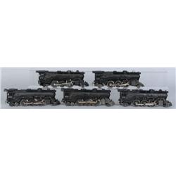 Lot of 5: Lionel Steam Engines.
