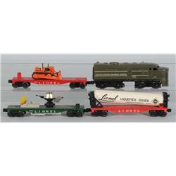 Lot of Lionel O-Gauge Cars & Locomotive.