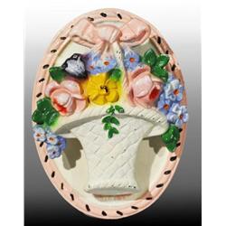 Cast Iron Mixed Flowers in Basket Doorknocker.