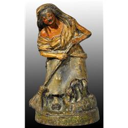 Cast Iron Salem Witch Doorstop.