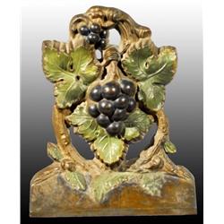 Cast Iron Grapes Doorstop.
