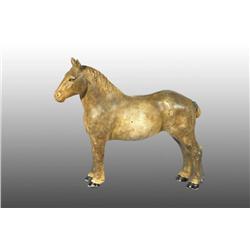 Cast Iron Percheron Horse Doorstop.