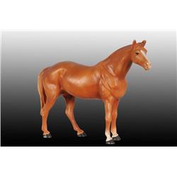 Cast Iron Thoroughbred Horse Doorstop.