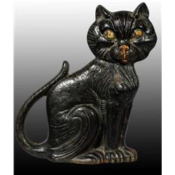 Cast Iron Sitting Cat Doorstop.