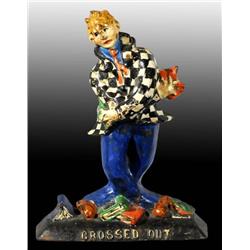 Cast Iron Crossed Out Doorstop.