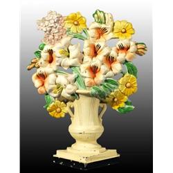 Cast Iron Gladiolas Flower Doorstop.