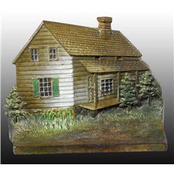 Cast Iron Edgar Allen Poe Cabin Doorstop.