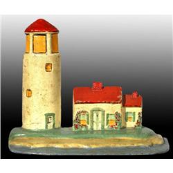 Cast Iron Lighthouse Doorstop.