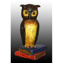 Cast Iron Owl on Books Doorstop.