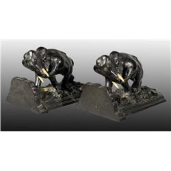 Metal Charging Elephant Bookends.