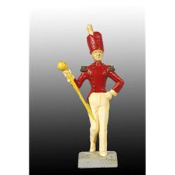 Cast Iron Drum Major Doorstop.