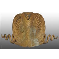 Architectural Cast Iron Piece in Form of Cobra.