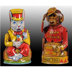 Lot of 2: Tin Chein Still Banks.