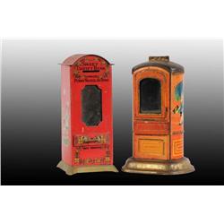 Lot of 2: Tin Vending Banks.