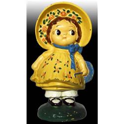 Cast Iron Hubley Dolly Dimple Still Bank.