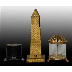 Lot of 3: Cast Iron Still Banks.