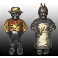 Lot of 2: Cast Iron Black Americana Still Banks.