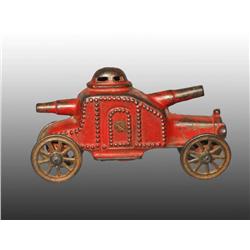 Cast Iron Armored Car Still Bank.