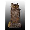 Image 1 : Cast Iron Owl Turning Head Mechanical Bank.