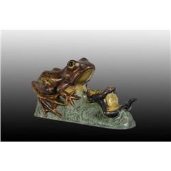 Cast Iron Two-Frogs Mechanical Bank.