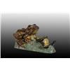 Image 1 : Cast Iron Two-Frogs Mechanical Bank.
