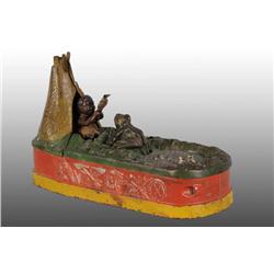 Cast Iron Chief Big Moon Mechanical Bank.