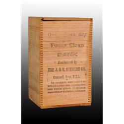 Wooden Funny Clown Mechanical Bank Box.