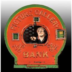 Cast Iron Picture Gallery Mechanical Bank.