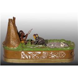 Cast Iron Chief Big Moon Mechanical Bank.